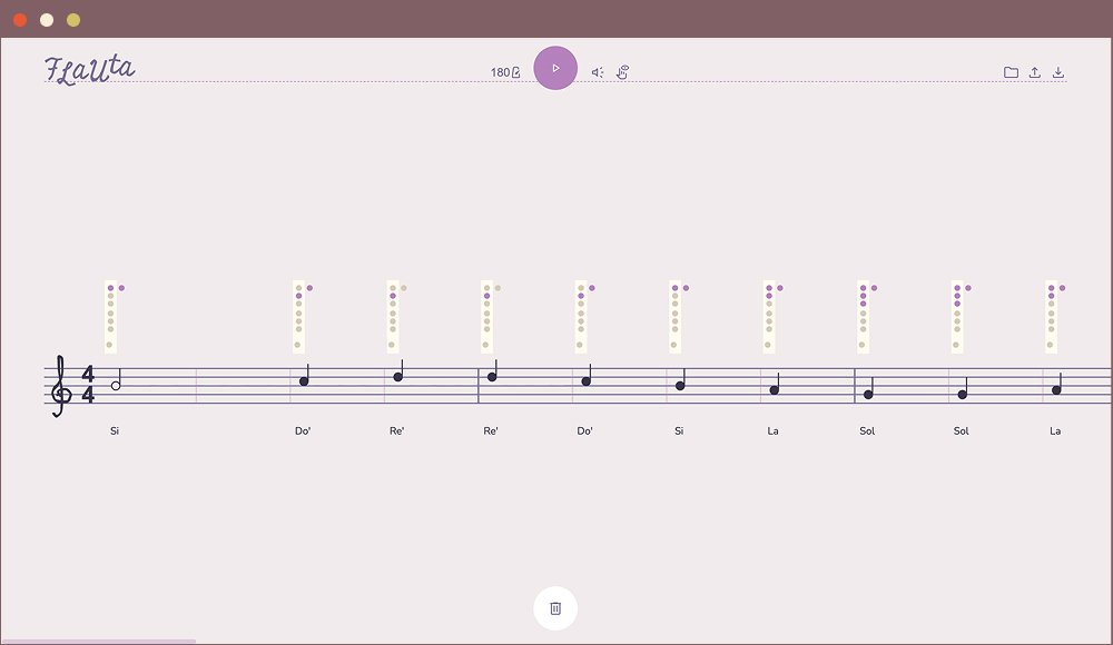Screenshot of the application