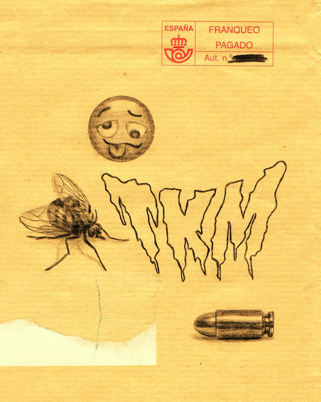 Pencil drawing of a hearbreak