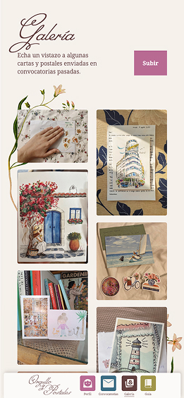 Mobile view of the calls page